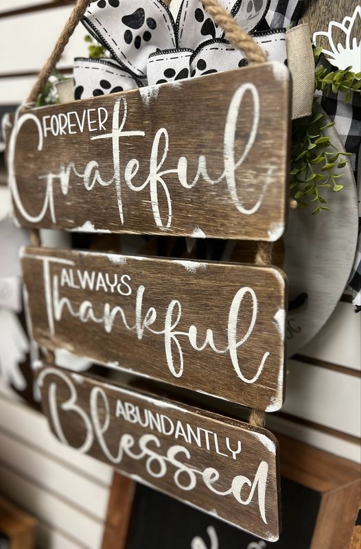 Wooden Tired Signs
