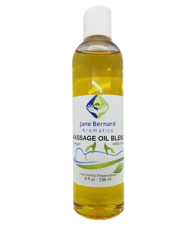 Jane Bernard Unscented Massage Oil Blend - 8 FL Oz