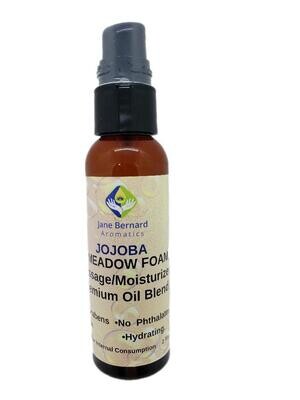 Jojoba &amp; Meadow Foam Premium Unscented Massage Moisturizer Oil Blend in 2 FL Oz Treatment Pump