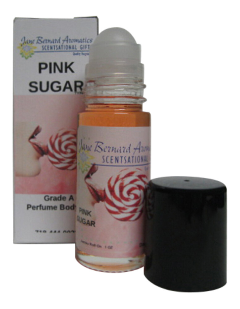 Jane Bernard Offers A Perfume Body oil for Women_PINK SWEET SUGAR_30ml (1 oz glass roll on) - Skin Safe - Plus Fragrance Shea Purse Hand Lotion
