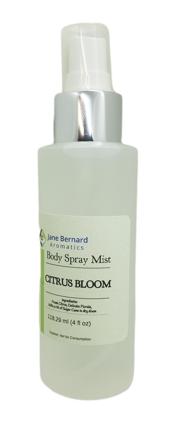 Citrus Bloom Body Spray, 4 Ounces, Body Mist for Women and Men with Calming Refreshing Scent for All Day Use