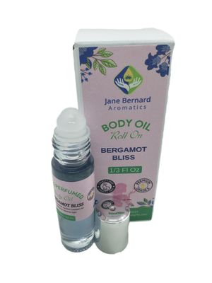 Perfume Body Oil Bergamot Bliss  Women Fragrance Body Oil_10ml_1/3 Oz Roll On