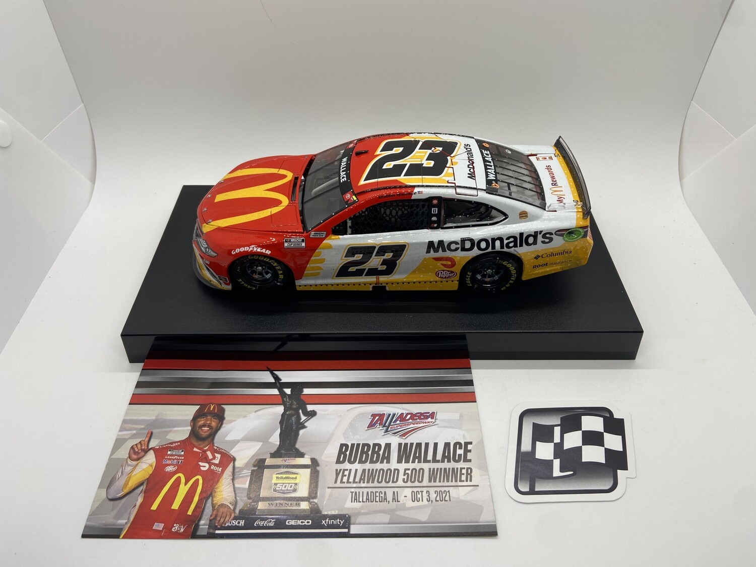 Bubba Wallace 2021 McDonald&#39;s Talladega First Cup Series Win 1:24 Nascar Diecast