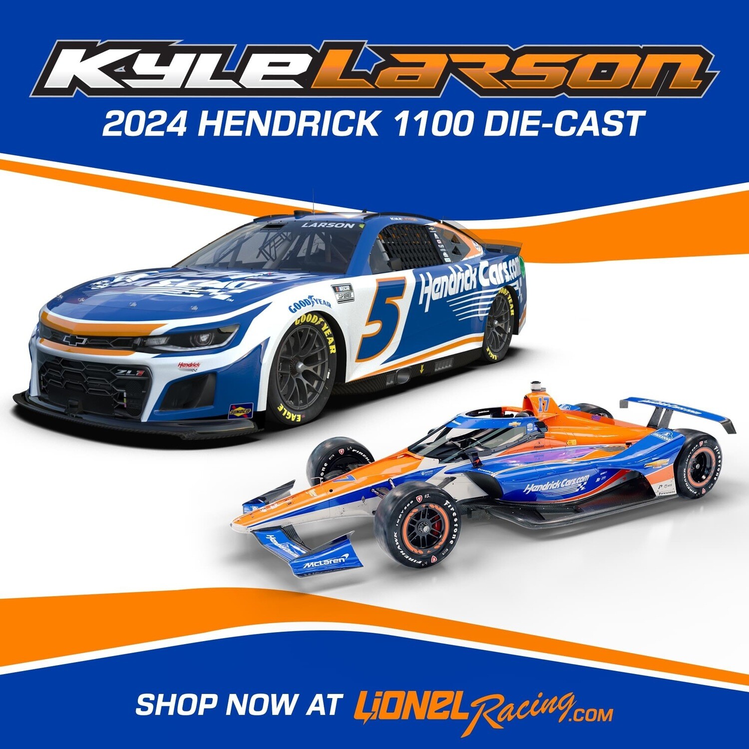 Kyle Larson 2024 HendrickCars.com 