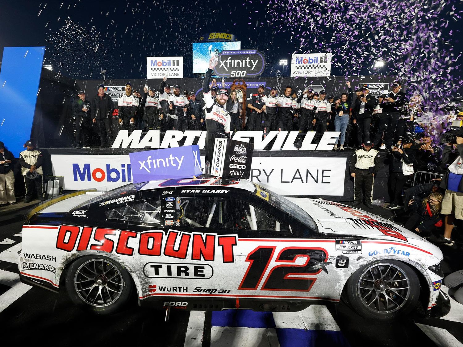 PRE-ORDER - $125 - Ryan Blaney Autographed 2024 Discount Tire Martinsville 11/3 Race Win 1:24 Nascar Diecast
