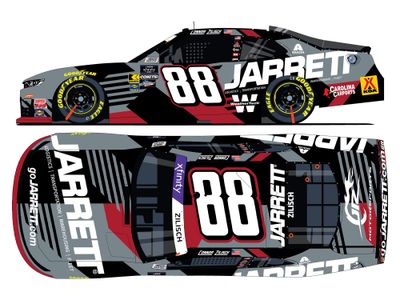 PRE-ORDER - $75 - Connor Zilisch Autographed 2025 #88 Jarrett 1:24 Nascar Diecast - Xfinity Series