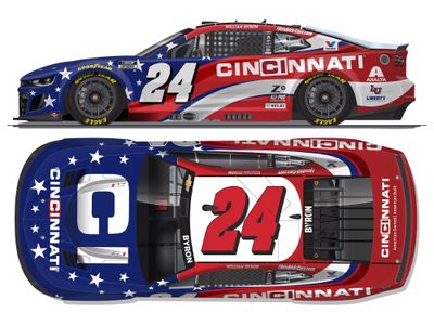 PRE-ORDER - $115 - William Byron 2025 Cincinnati 1:24 Elite Nascar Diecast