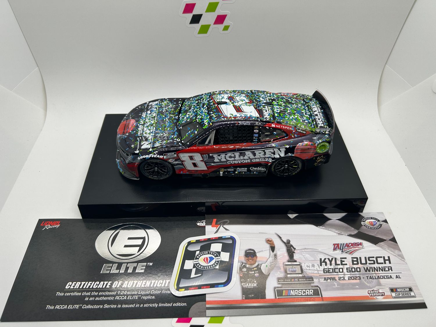 Kyle Busch 2023 Mclaren Custom Grills Talladega Race Win Liquid Color Elite
