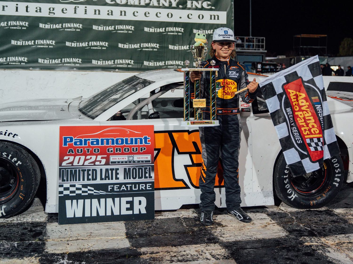 PRE-ORDER - $90 - Wyatt Miller Autograph 2025 Jr. Motorsports Hickory 3/22/25 Race Win 1:24 Late Model Stock Car Diecast