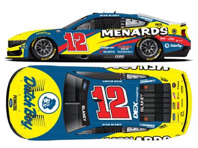 PRE-ORDER - $115 - Ryan Blaney 2025 Menards Dutch Boy Throwback 1:24 Elite Nascar Diecast
