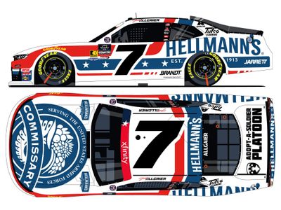PRE-ORDER - $80 - Justin Allgaier Autographed 2025 Defense Commissary Agency 1:24 Nascar Diecast Xfinity Series
