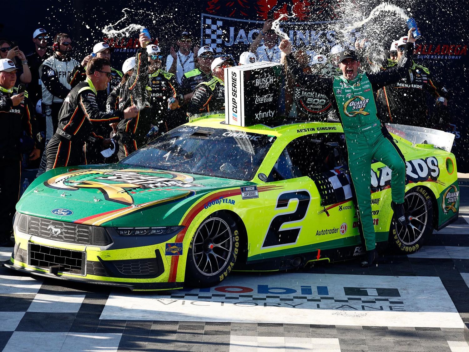 PRE-ORDER - $135 - AUSTIN CINDRIC 2025 MENARDS TALLAGEDA WIN 1:24 ELITE Nascar Diecast