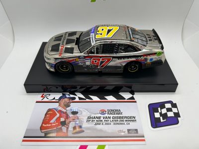 Shane van Gisbergen 2024 WeatherTech Sonoma 6/8 Race Win 1:24 Color Chrome Nascar Diecast - FOIL NUMBER CAR