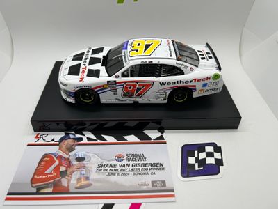 Shane van Gisbergen 2024 WeatherTech Sonoma 6/8 Race Win 1:24 Nascar Diecast - FOIL NUMBER CAR