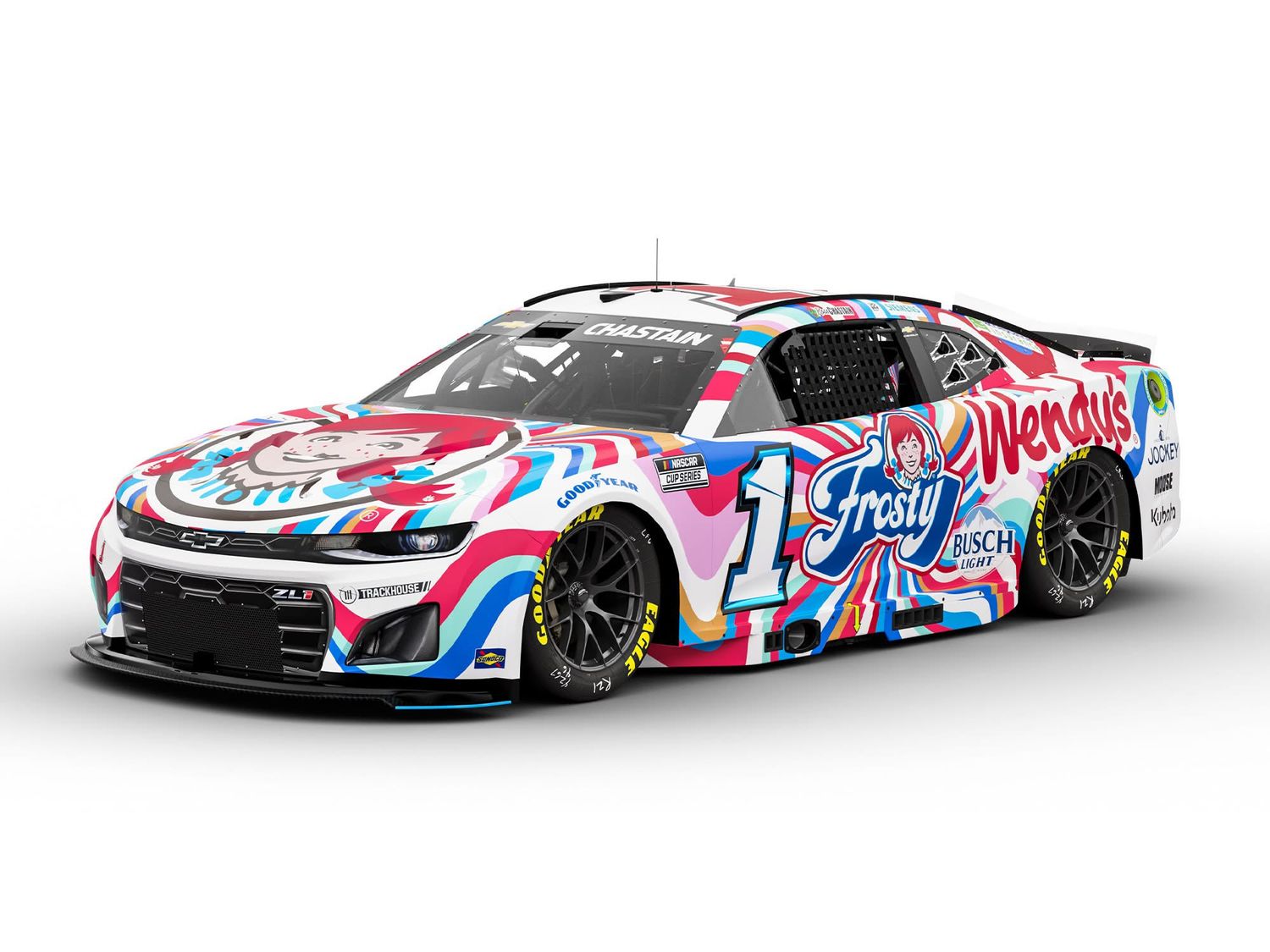 PRE-ORDER - $80 - Ross Chastain 2025 Wendy&#39;s Frosty 1:24 Nascar Diecast