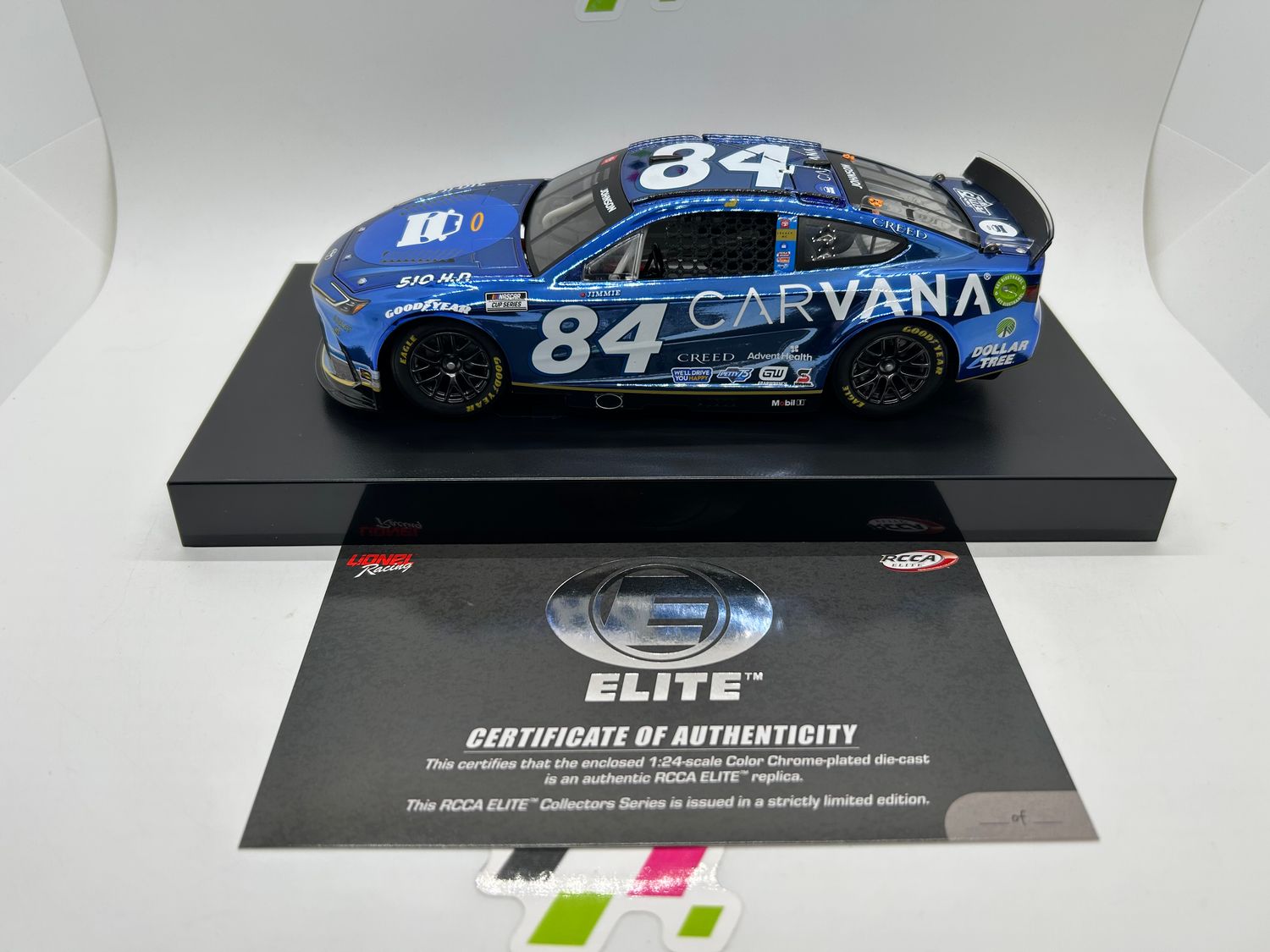 Jimmie Johnson 2024 Carvana Petty 75 1:24 Elite Color Chrome Nascar Diecast