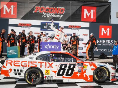 PRE-ORDER - $155 - Connor Zilisch Dual Autograph 2025 Registix Pocono 06/21/25 Race Win 1:24 Nascar Diecast - Xfinity Series PRE-ORDER - $155 - Connor Zilisch Dual Autograph 2025 Registix Pocono 06/21/25 Race Win 1:24 Nascar Diecast - Xfinity Series