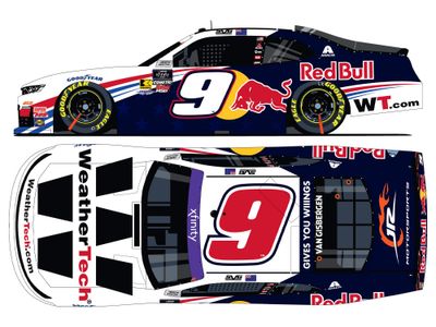 PRE-ORDER - $100 - Shane Van Gisbergen Autographed 2025 Weathertech/Red Bull 1:24 Nascar Diecast Xfinity Series