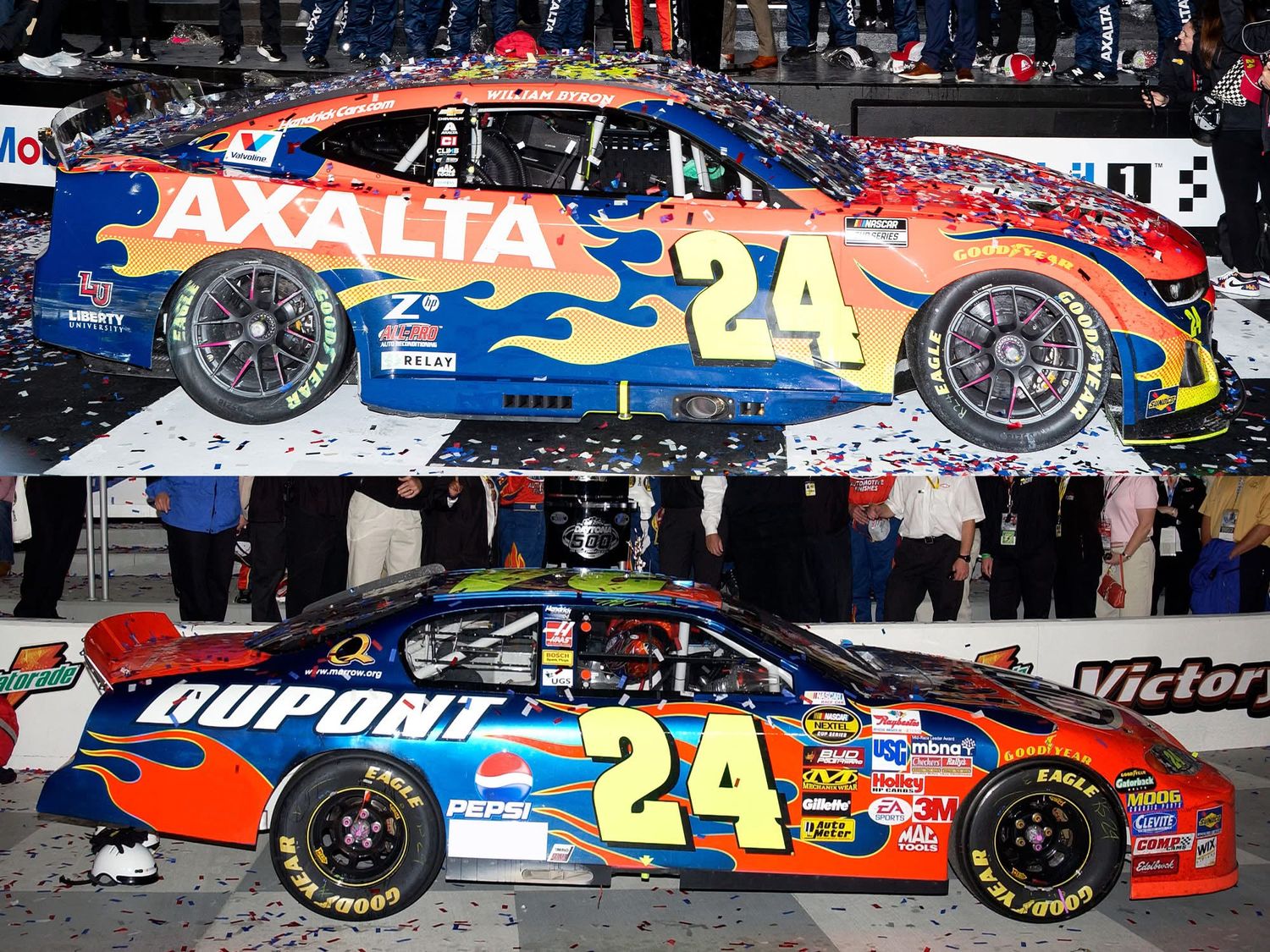 PRE-ORDER - $200 - William Byron / Jeff Gordon 2005-2025 Daytona 500 Race Win 2-pack 1:24 Nascar Diecast