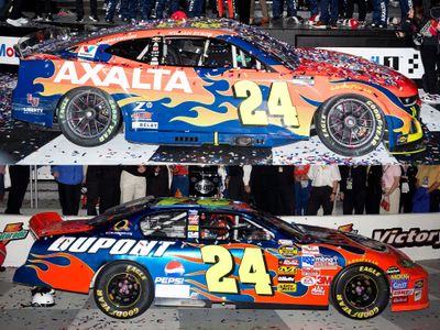 PRE-ORDER - $200 - William Byron / Jeff Gordon 2005-2025 Daytona 500 Race Win 2-pack 1:24 Nascar Diecast
