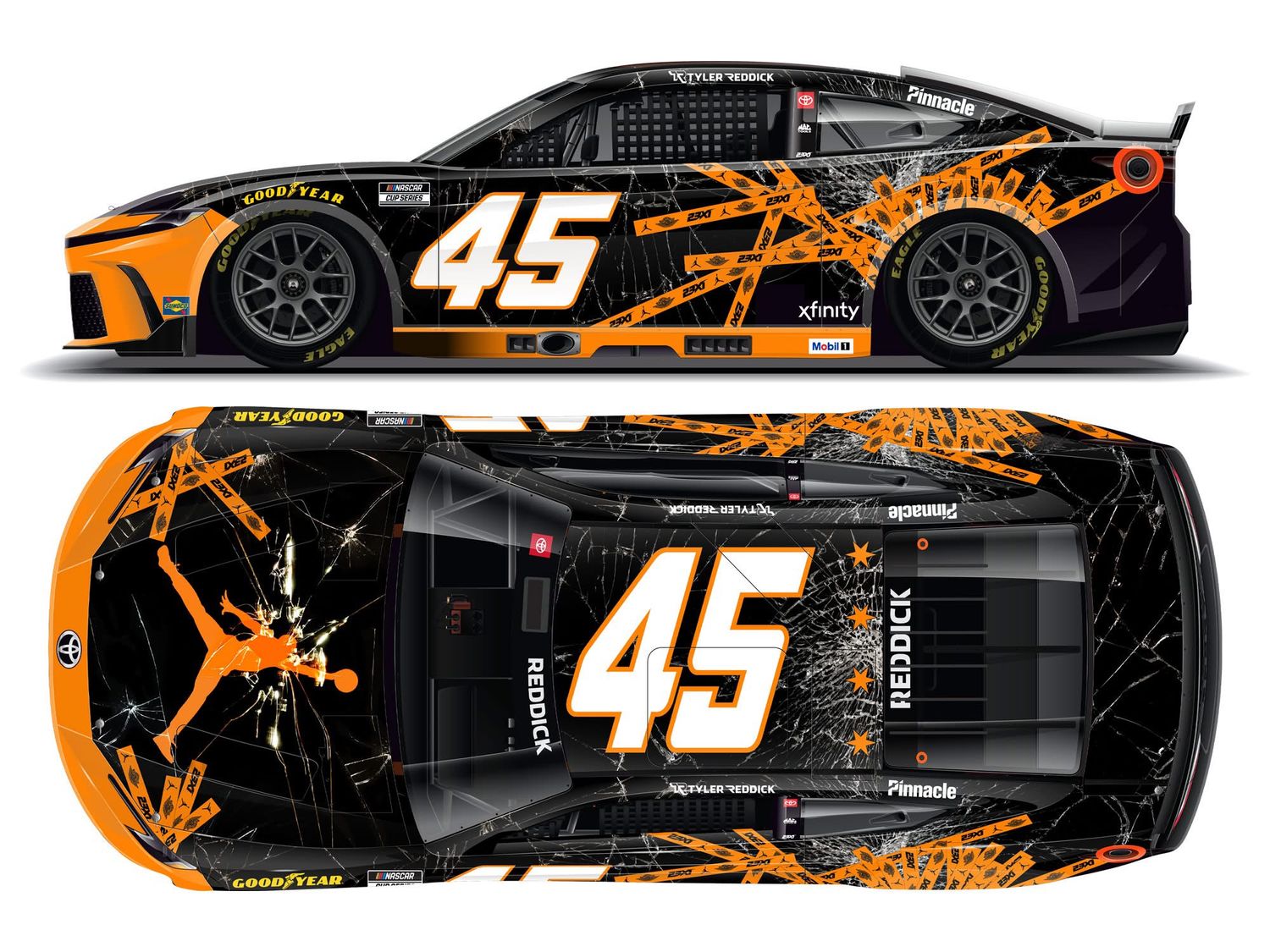 PRE-ORDER - $125 - Tyler Reddick 2025 Jordan Brand Chicago 1:24 Elite Nascar Diecast