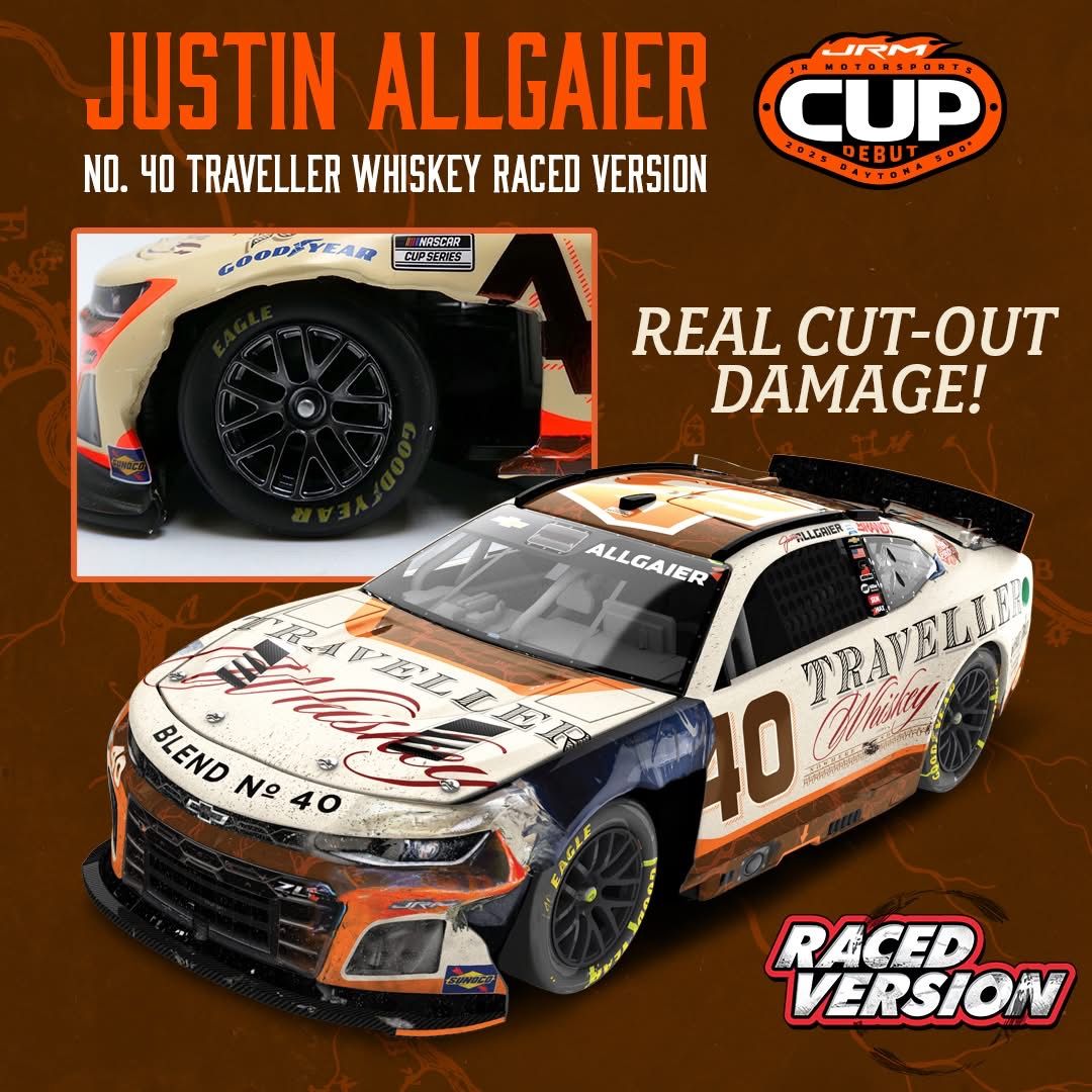 PRE-ORDER - $151 - Justin Allgaier 2025 Traveller Whisky 1:24 Elite Nascar Diecast