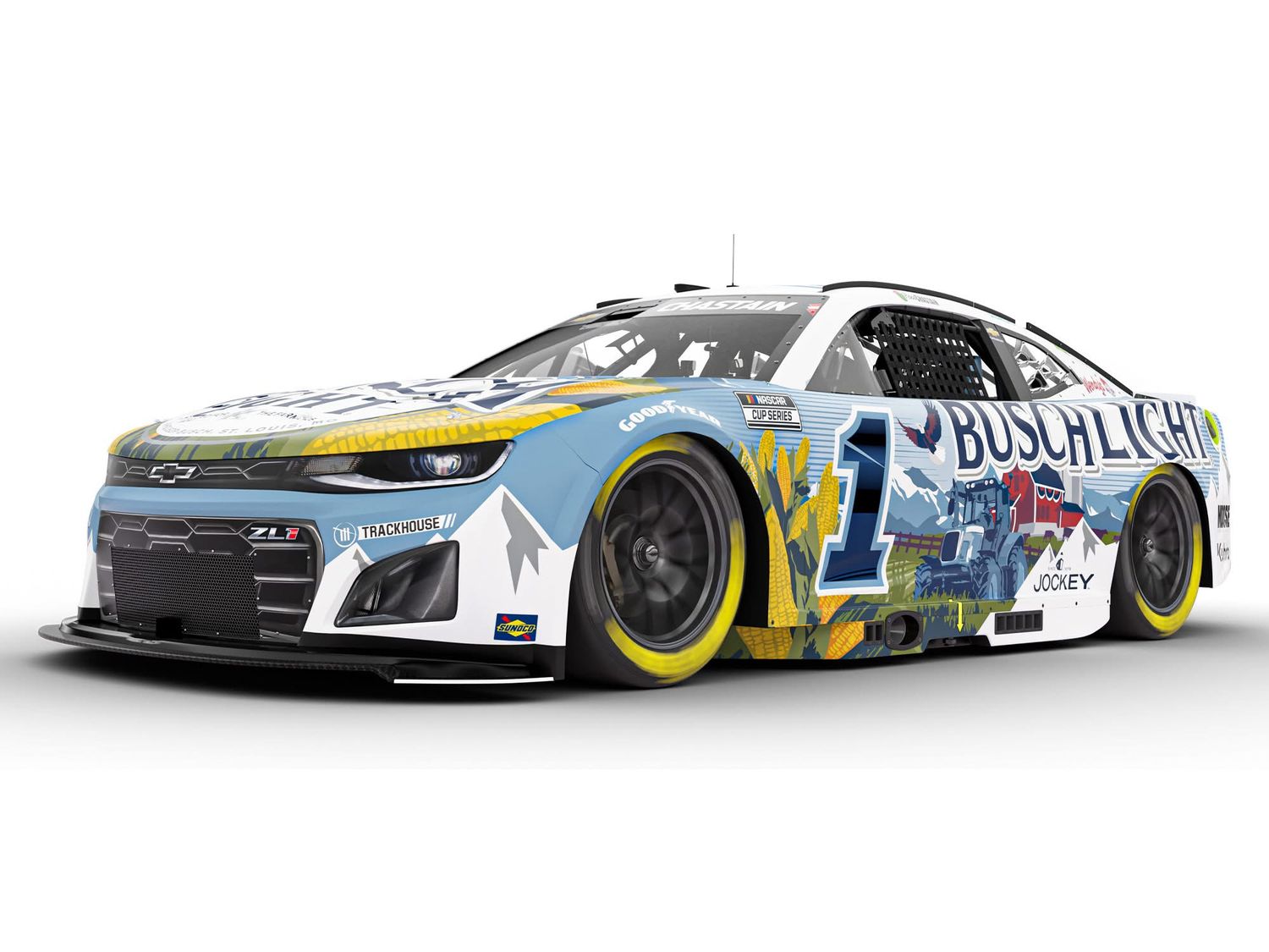 PRE-ORDER - $117 - Ross Chastain Autographed 2025 Busch Light Farming 1:24 Nascar Diecast - FOIL NUMBER DIECAST