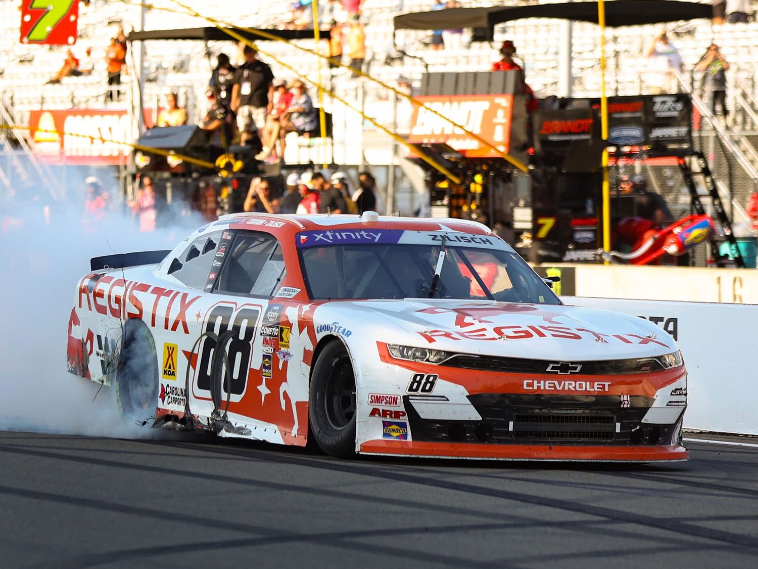 PRE-ORDER - $90 - Connor Zilisch Autographed 2025 Registix Watkins Glen 8/9/25 Race Win 1:24 Nascar Diecast - Xfinity Series