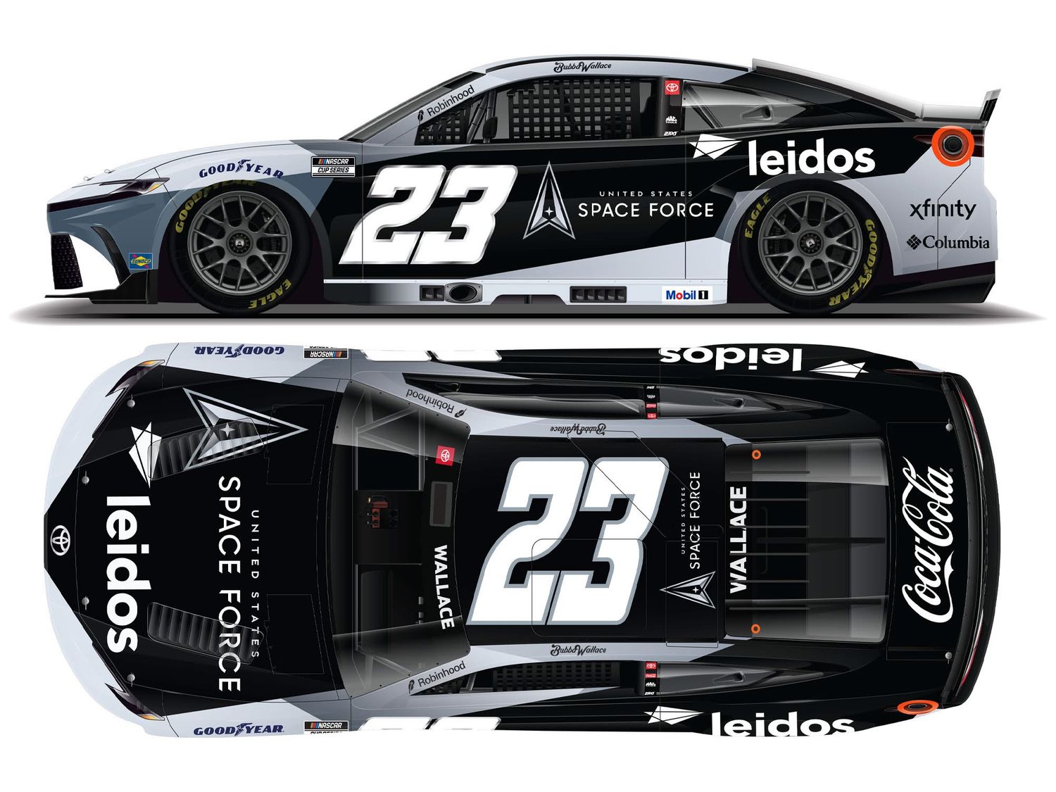 PRE-ORDER - $80 - Bubba Wallace 2025 United States Space Force/Leidos 1:24 Nascar Diecast