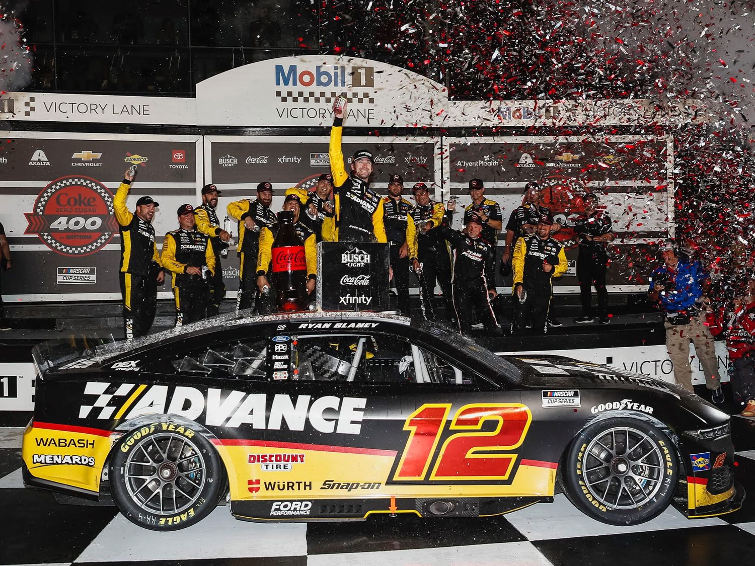 PRE-ORDER - $146 - Ryan Blaney 2025 Advance Auto Parts Daytona 8/23/25 Race Win 1:24 Elite Nascar Diecast - FOIL NUMBER CAR