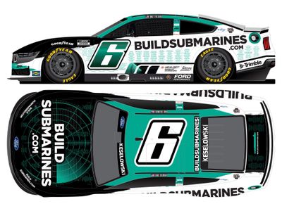 PRE-ORDER - $97 - Brad Keselowski 2025 BuildSubmarines / Tribute to Veterans 1:24 Color Chrome Nascar Diecast