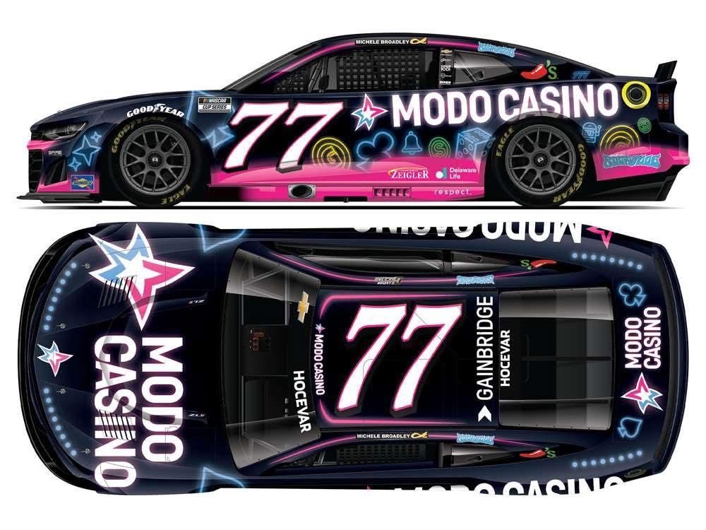 PRE-ORDER - $130 - Carson Hocevar 2025 Modo Casino 1:24 Elite Nascar Diecast