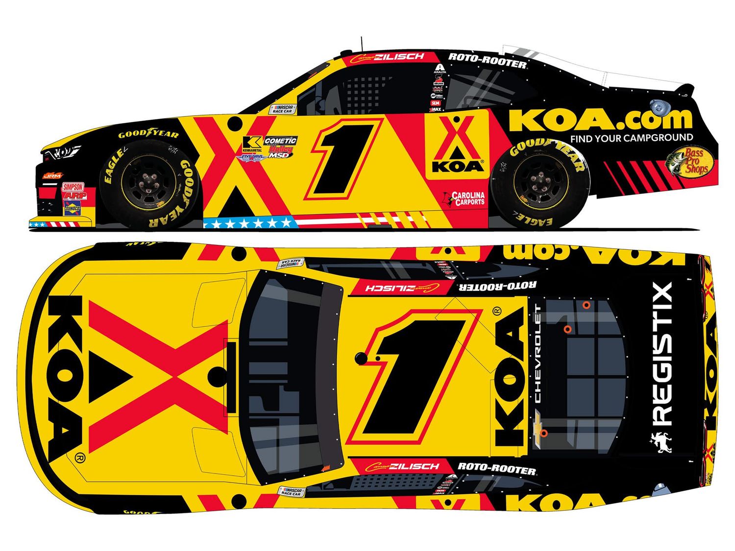 PRE-ORDER - $80 - Connor Zilisch 2026 KOA 1:24 Color Chrome Xfinity Diecast
