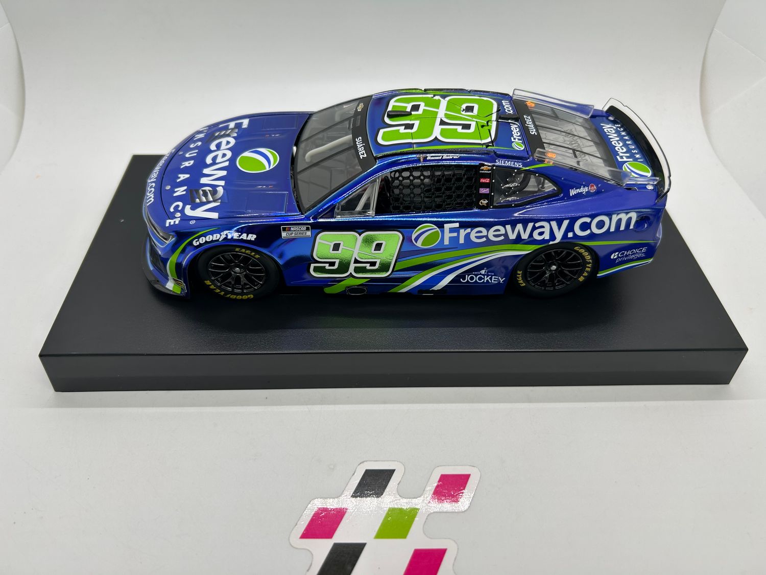 Daniel Suarez 2025 Freeway Insurance Blue 1:24 Color Chrome Nascar Diecast - FOIL NUMBER DIECAST