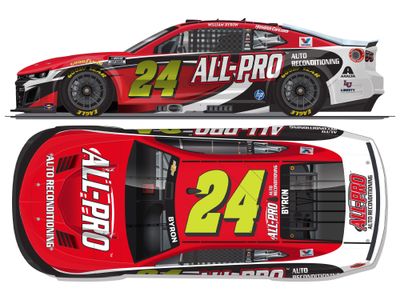 PRE-ORDER - $90 - William Byron 2026 All-Pro 1:24 Color Chrome Nascar Diecast