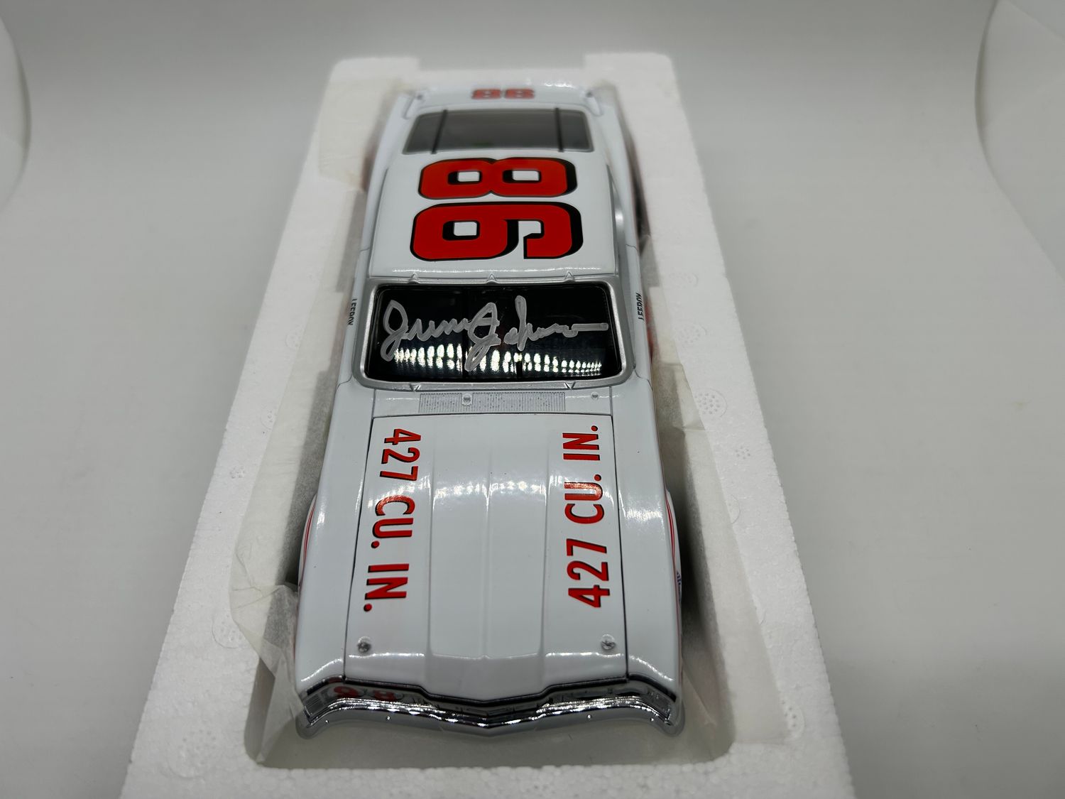 LeeRoy Yarbrough Autographed by Junior Johnson #98 Winebarger Motor Co. 1969 Mercury Cyclone 1:24 University of Racing Nascar Diecast
