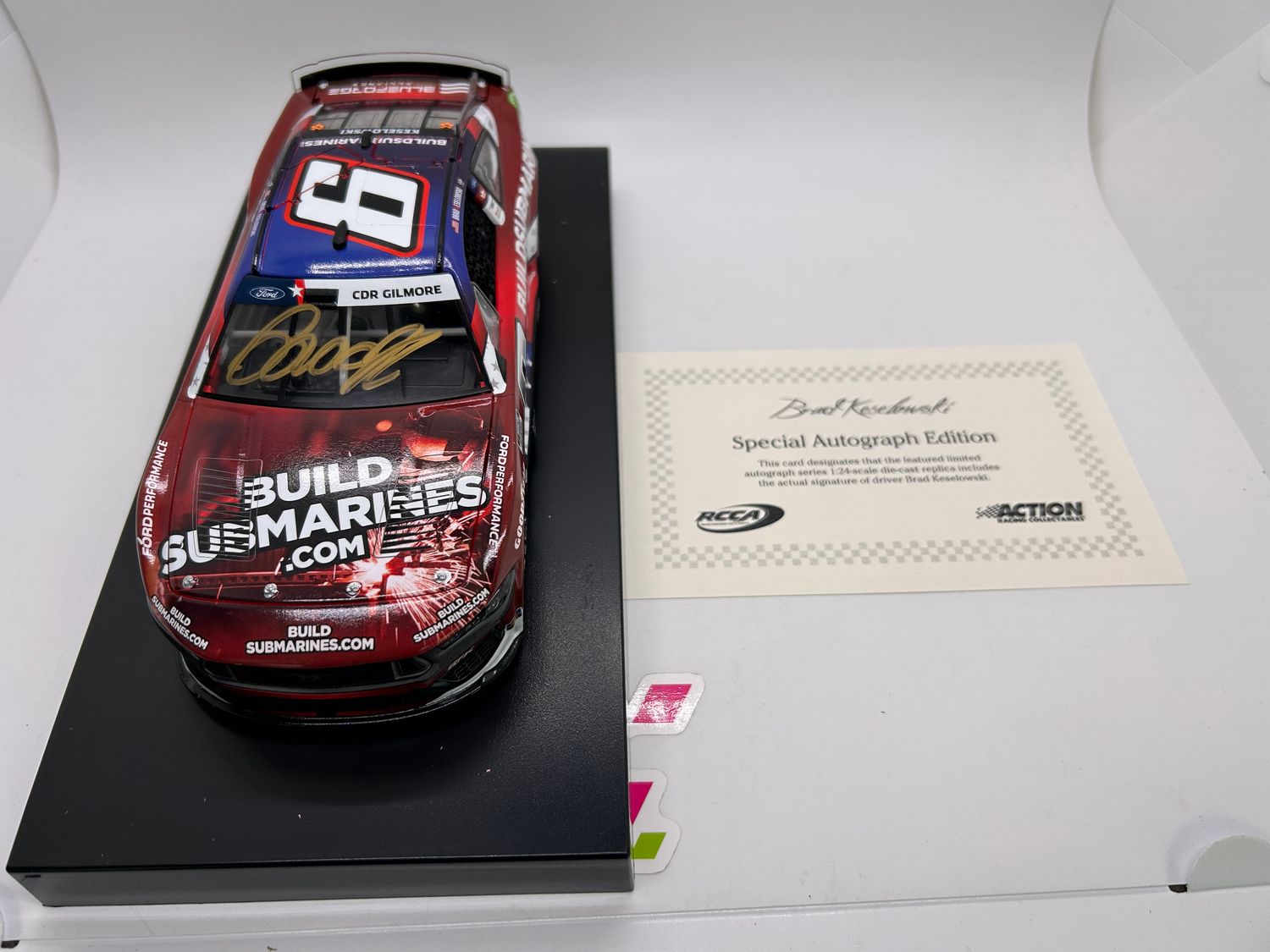 Brad Keselowski Autographed 2024 BuildSubmarines.com Salutes 1:24 Nascar Diecast