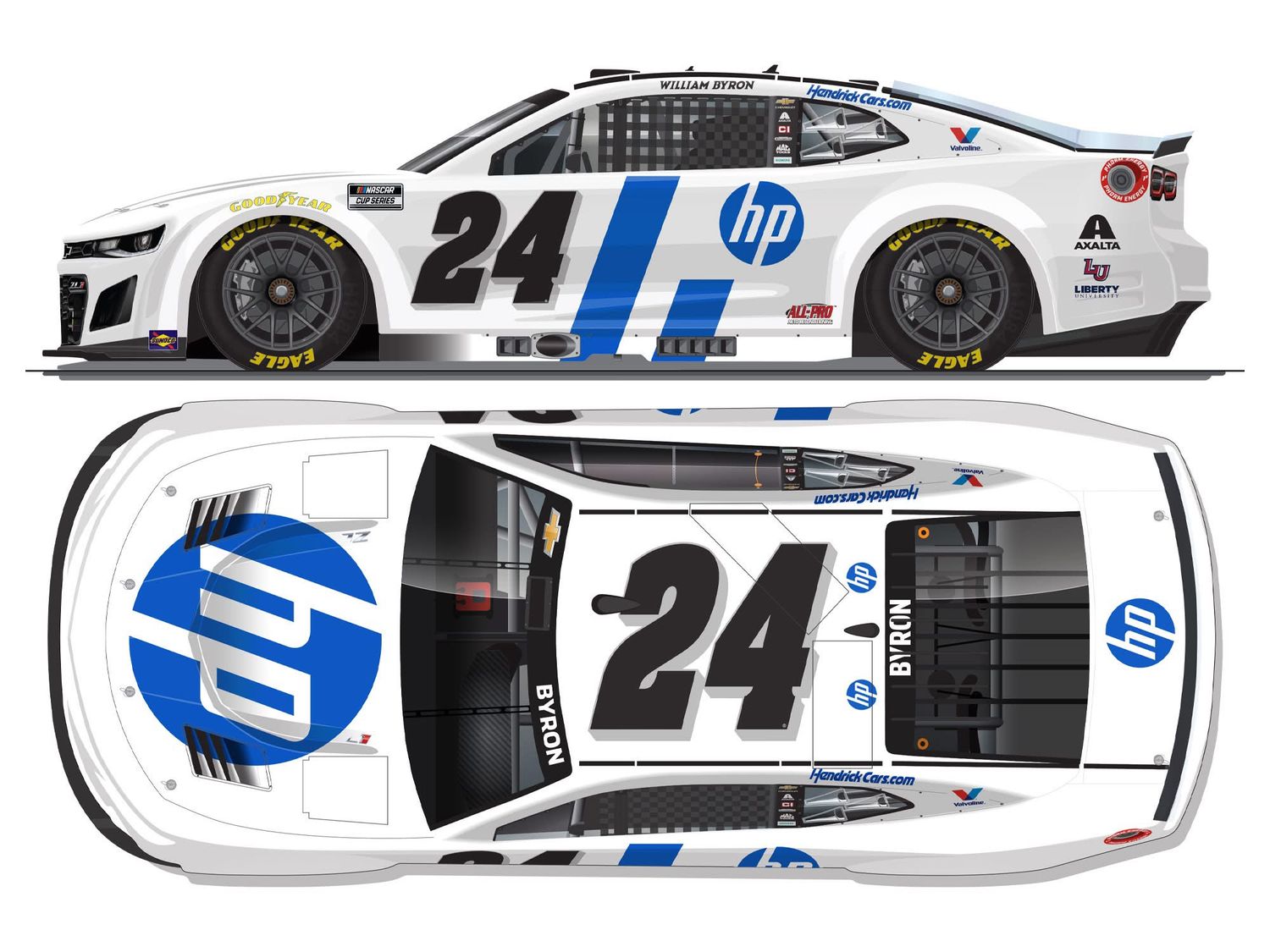 PRE-ORDER - $130 - William Byron 2026 HP 1:24 Elite Nascar Diecast