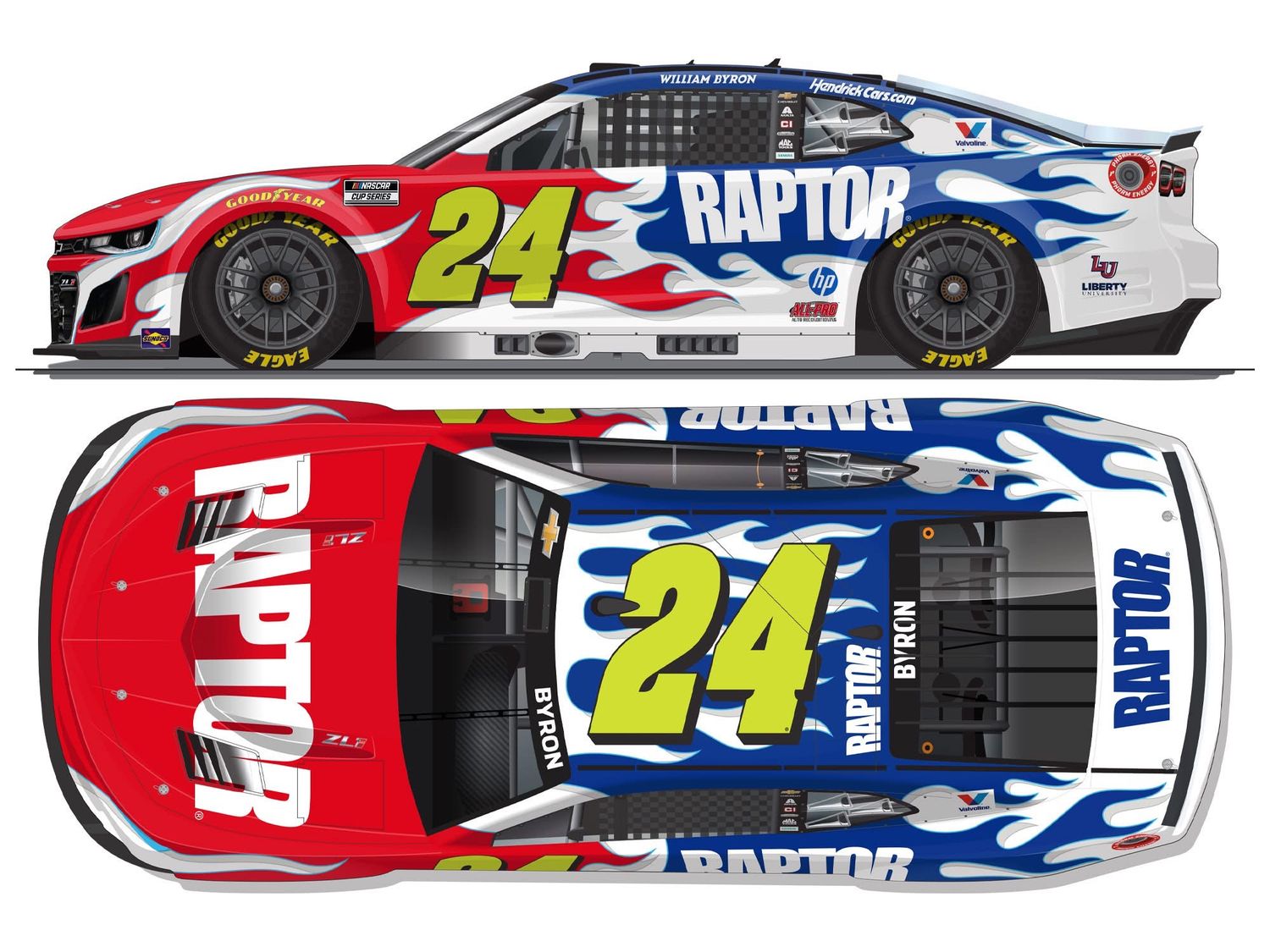 PRE-ORDER - $80 - William Byron 2026 Raptor 1:24 Nascar Diecast