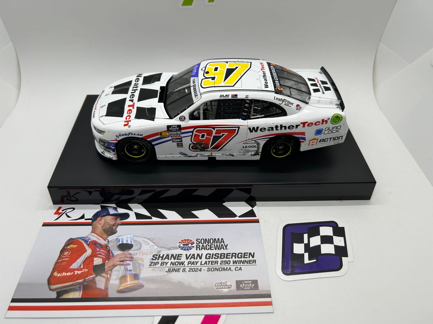 Shane van Gisbergen 2024 WeatherTech Sonoma 6/8 Race Win 1:24 Nascar Diecast