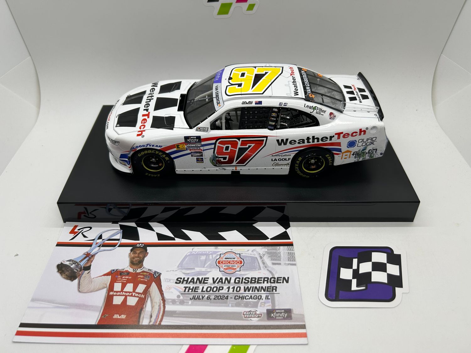 Shane Van Gisbergen 2024 WeatherTech Chicago 7/6 Race Win 1:24 Nascar Diecast