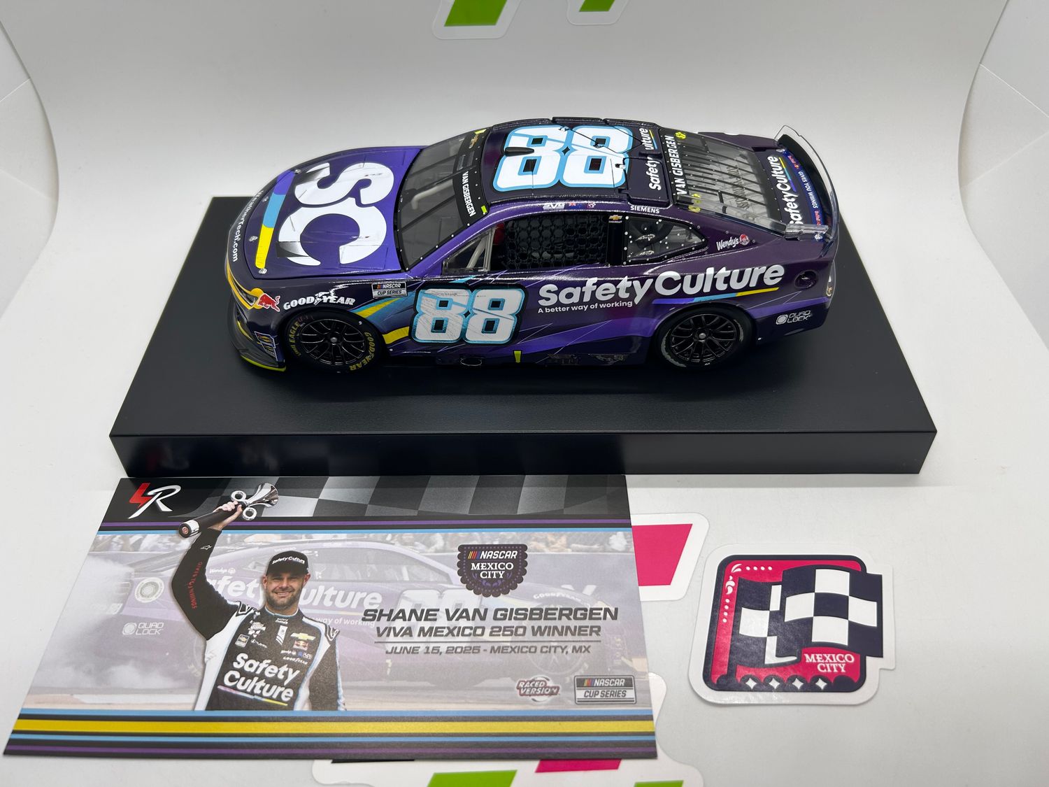 Shane Van Gisbergen 2025 Safety Culture Mexico City 6/15/25 Race Win 1:24 Nascar Diecast