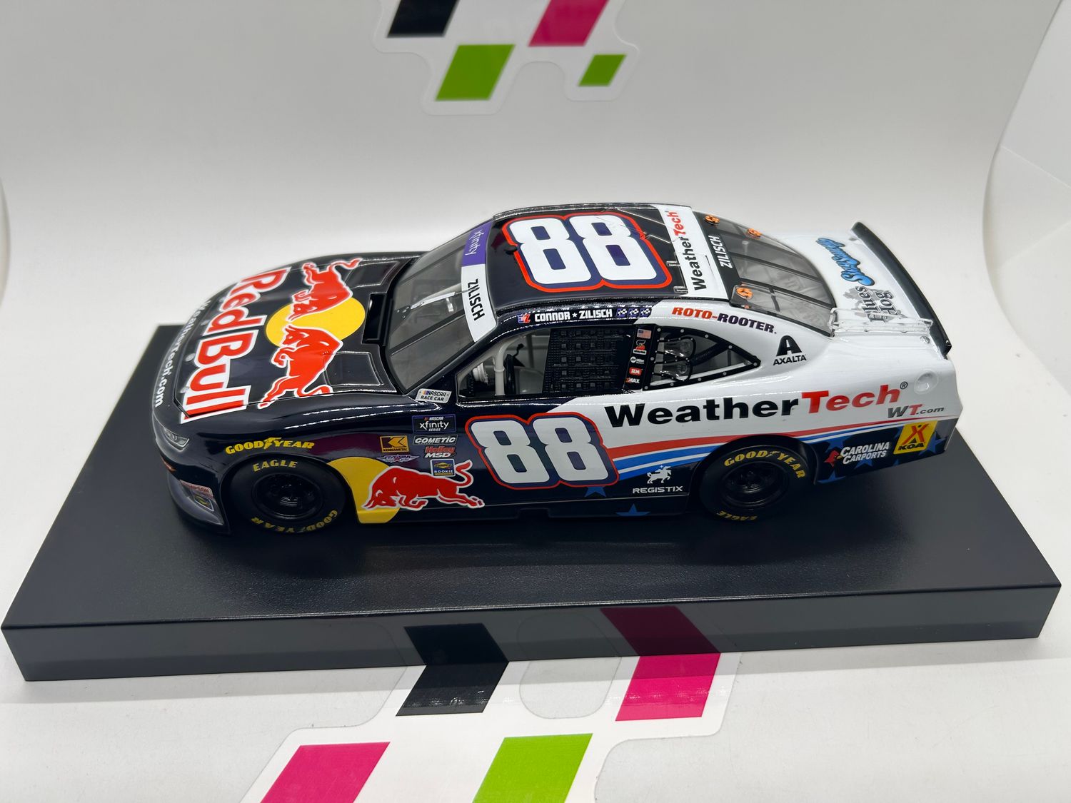 Connor Zilisch 2025 Weathertech Red Bull 1:24 Color Chrome Nascar Diecast Xfinity Series