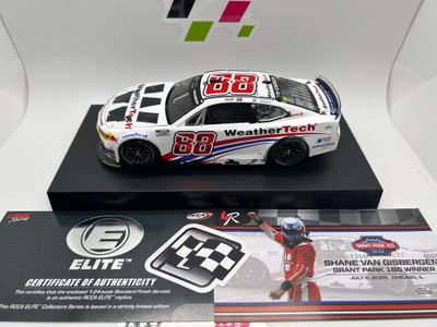 Shane Van Gisbergen 2025 Weathertech Chicago 7/6/25 Race Win 1:24 Elite Nascar Diecast - FOIL NUMBER CAR