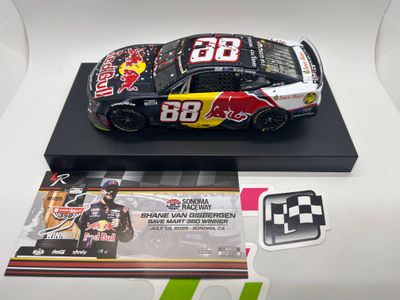Shane Van Gisbergen 2025 Red Bull / Sonoma 7/13/25 Race Win 1:24 Color Chrome Nascar Diecast