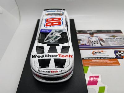 Connor Zilisch Dual Autograph 2025 Weathertech Indianapolis 7/26/25 Race Win 1:24 Nascar Diecast - Xfinity Series
