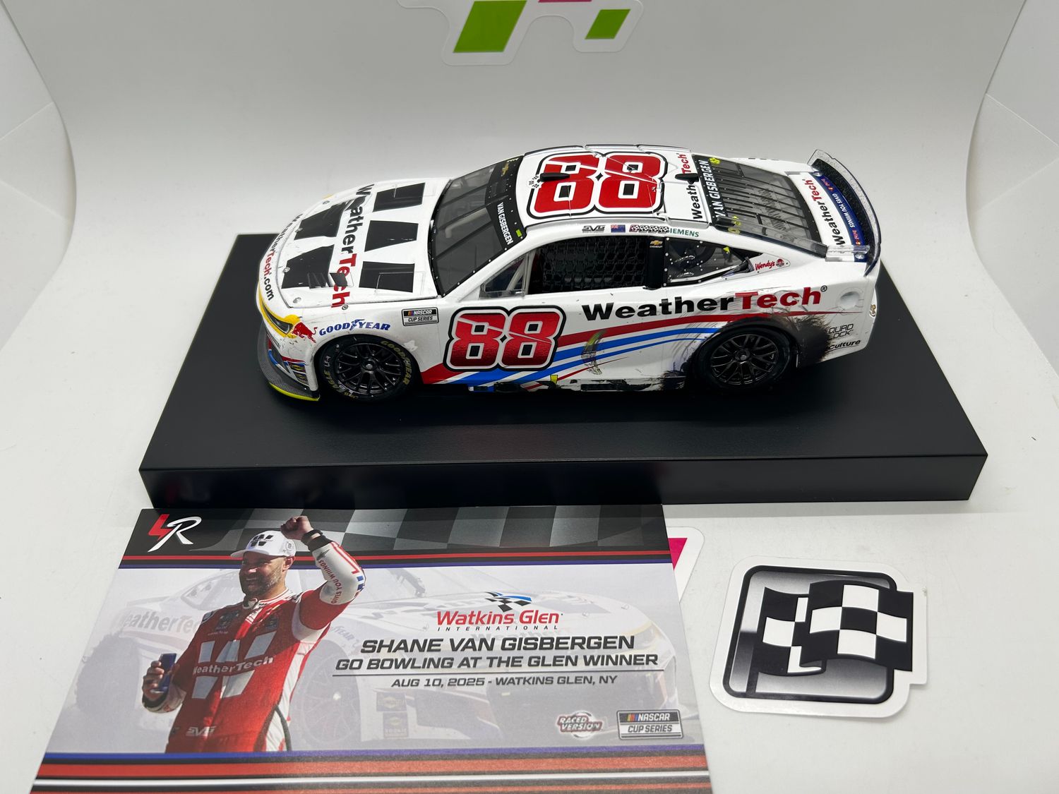Shane Van Gisbergen 2025 Weathertech Watkins Glen 8/10/25 Race Win 1:24 Nascar Diecast - FOIL NUMBER CAR