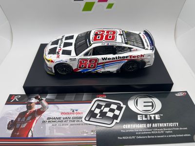 Shane Van Gisbergen 2025 Weathertech Watkins Glen 8/10/25 Race Win 1:24 Elite Nascar Diecast - FOIL NUMBER CAR
