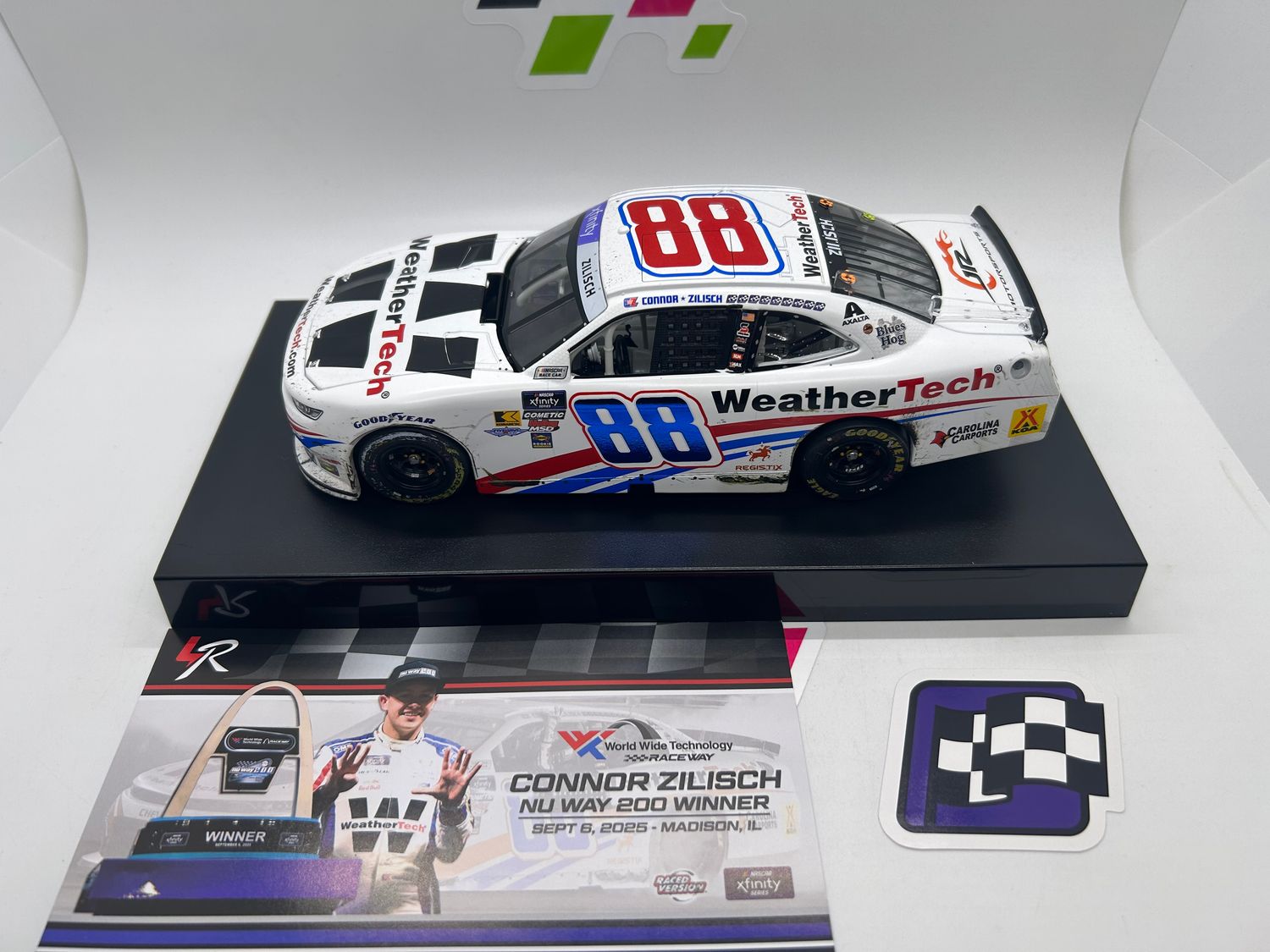 Connor Zilisch 2025 WeatherTech WWT 9/6/25 Gateway Race Win 1:24 Nascar Diecast