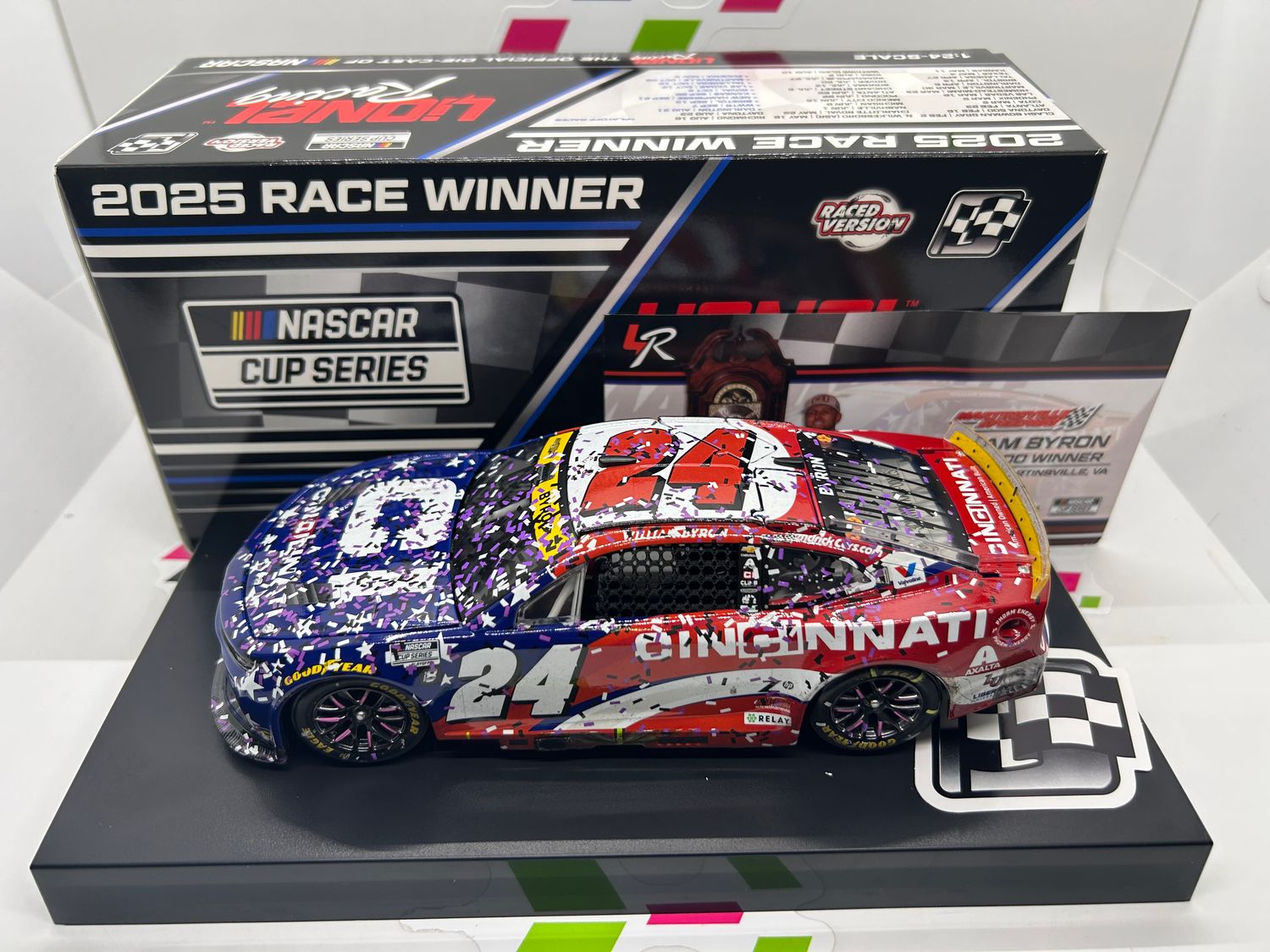 William Byron 2025 Cincinnatti Martinsville 10/26/25 Race Win 1:24 Nascar Diecast